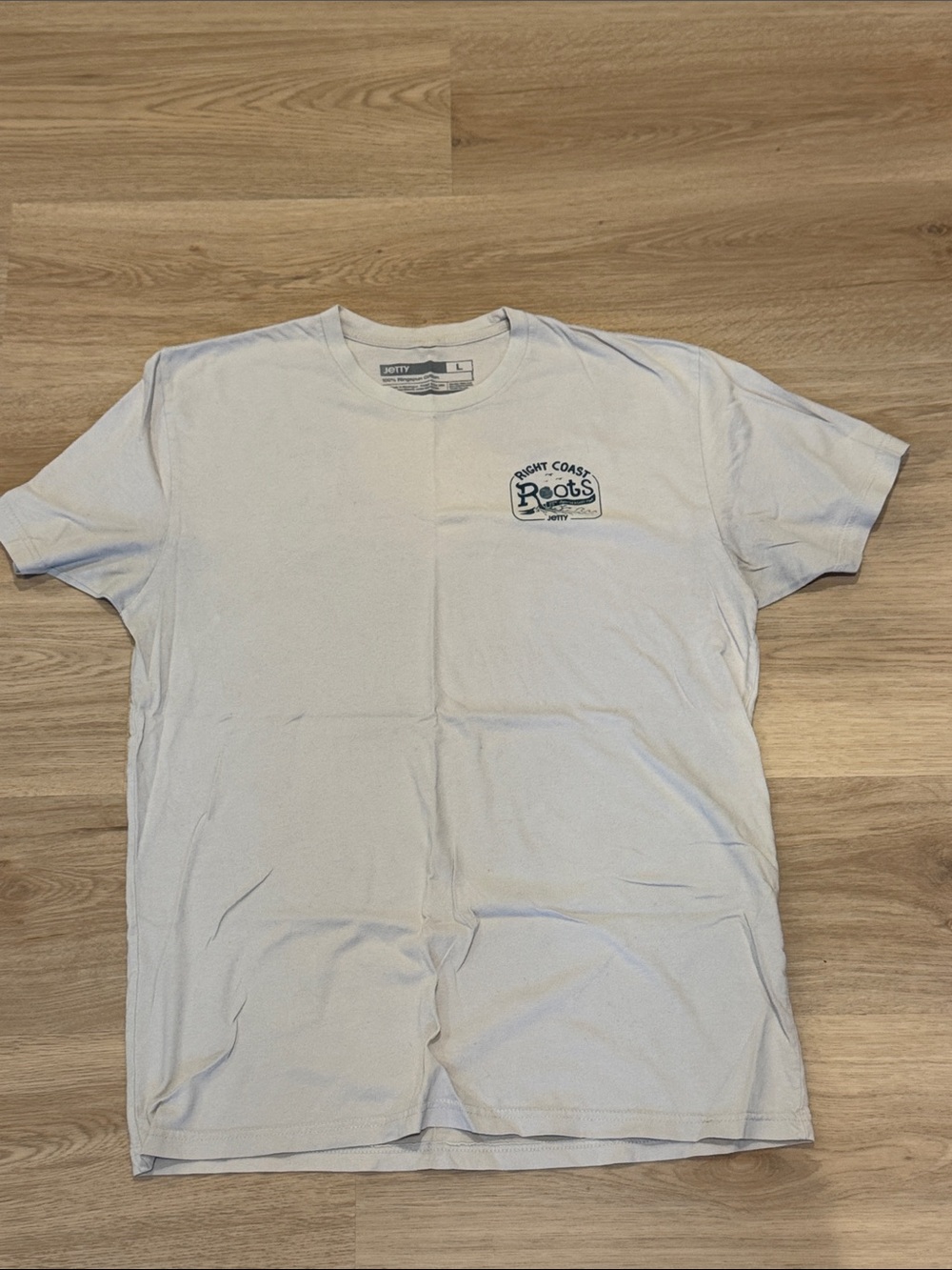 Jetty Roots Tour Light Gray Right Coast Pocket Logo Short Sleeve Tee